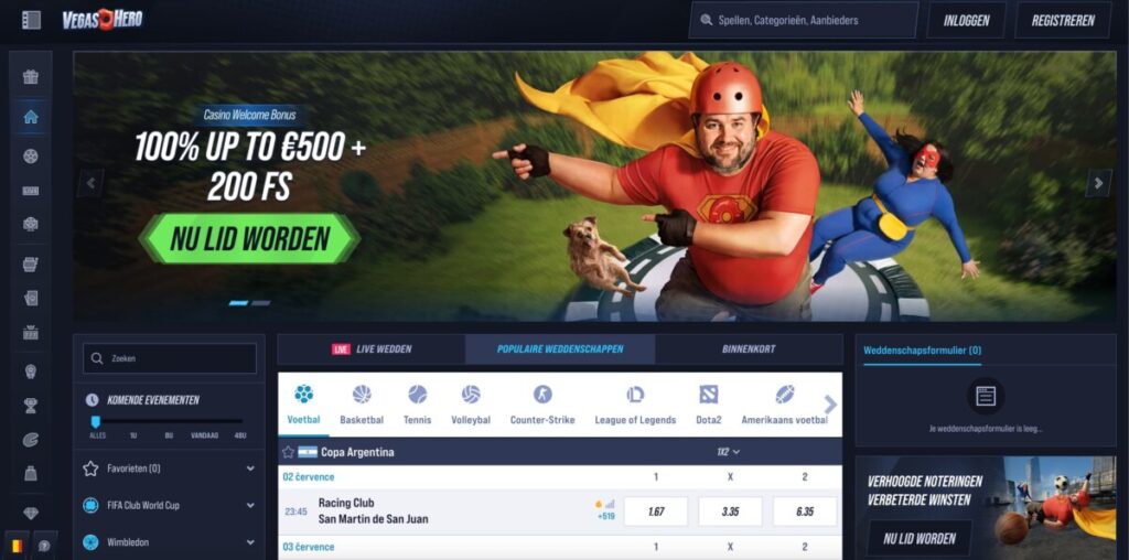 vegas hero beste casino zonder iDIN