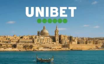 unibet logo op foto van malta