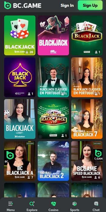 Blackjack Apps BC.Game Casino