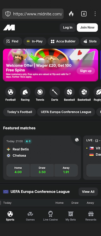 midnite bitcoin sportsbook