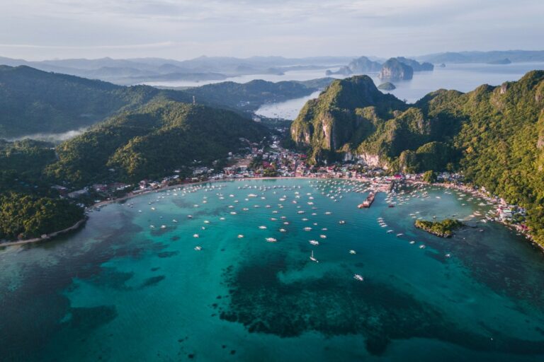 a shot of El Nido in the Philippines