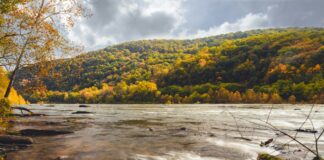 A landscape of a spot in West Virginia