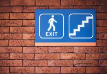 Exit sign