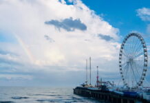 Rainbow over the Wheel at Steel Pier, Atlantic City