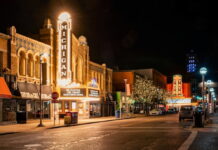 Michigan Theater and State Theater in Ann Arbor, Michigan.