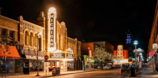 Michigan Theater and State Theater in Ann Arbor, Michigan.