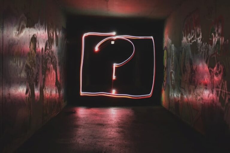 Question Mark at the End of a Tunnel