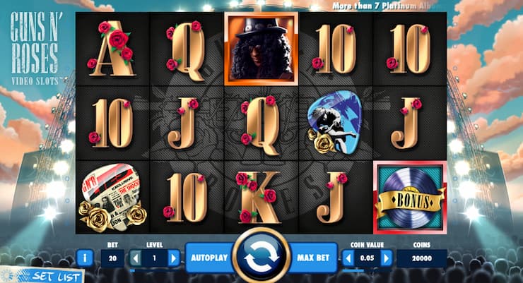 Guns N Roses real money slot